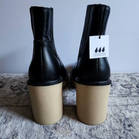 Dolce Vita Caster H2O Booties in Black Leather Anthropologie - Picture 10 of 16